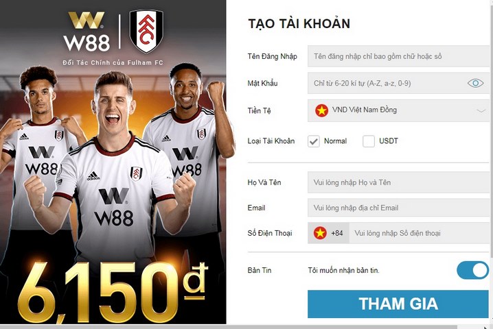 Đăng ký W88 - Nhận ưu đãi và trải nghiệm kho trò chơi 2 Xác Nhận Đăng Ký W88 Để Hoàn Tất Quá Trình Tạo Lập Tài Khoản