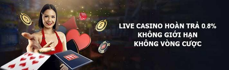 Khuyến mãi M88 - Cập nhật các sự kiện hot đang diễn ra 1 Hoàn Trả Casino Trực Tuyến Với Mức Tiền Lên Đến 0.8%