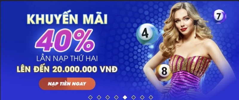 Khuyến mãi NBET - Tổng hợp các chương trình hot nhất 2023 2 Khuyến Mãi Nbet Tặng 40% Khi Nạp Lần 2 Nhận Ưu Đãi Tối Đa 20 Triệu